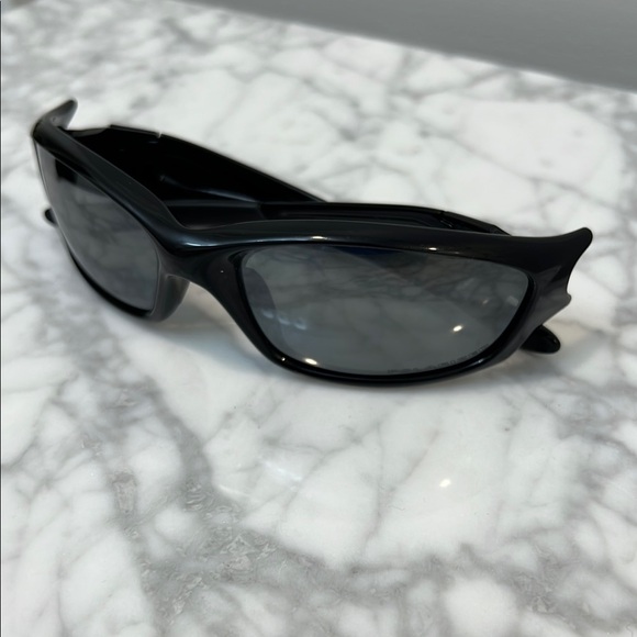 Oakley SI Straight Jacket Polarized Black Sunglasses High-Definition Optics - Picture 5 of 10